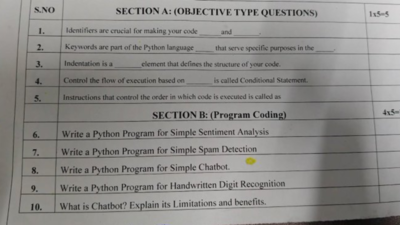 Tough Class 10 question paper upsets parents; IISc Professor highlights concerns